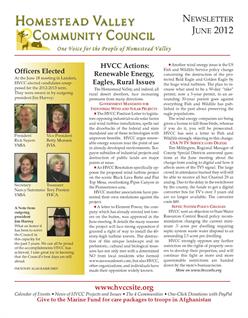 July August 2012 HVCC newsletter